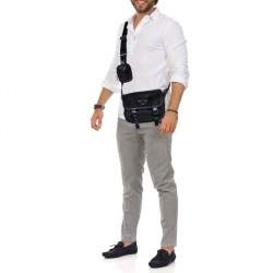 Prada Black Nylon Messenger Bag
