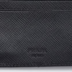 Prada Black Saffiano Leather Bifold Wallet
