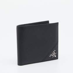 Prada Black Saffiano Leather Bifold Wallet