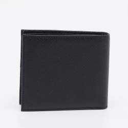 Prada Black Saffiano Leather Bifold Wallet