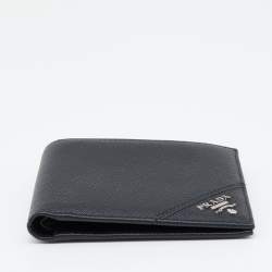 Prada Black Saffiano Leather Bifold Wallet