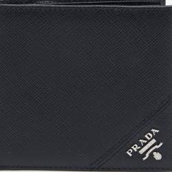Prada Black Saffiano Leather Bifold Wallet