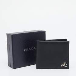 Prada Black Saffiano Leather Bifold Wallet