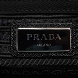 Prada Black Re-Nylon And Saffiano Leather Messenger Bag