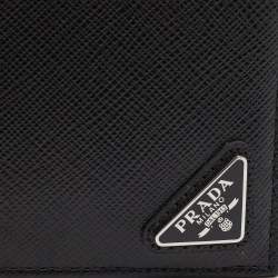 Prada Saffiano Leather Triangle Logo Bifold Wallet