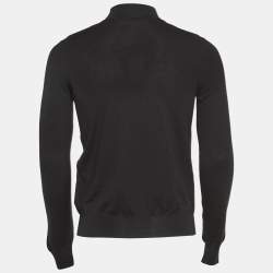 Prada Black Rib Knit Turtleneck Sweater XS