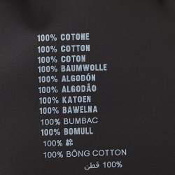 Pre Owned Prada Black Cotton Rib Knit Crew Neck Sweater XS