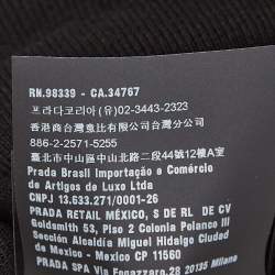 Pre Owned Prada Black Cotton Rib Knit Crew Neck Sweater XS