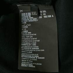 Pre Owned Prada Black Cotton Pique Polo T-Shirt XXL