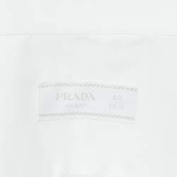 Prada White Cotton Formal Shirt M