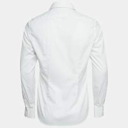 Prada White Cotton Formal Shirt M