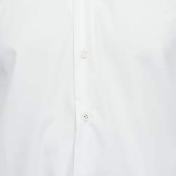 Prada White Cotton Formal Shirt M