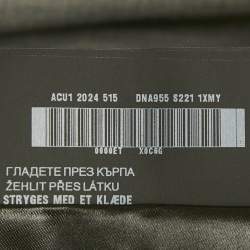 Pre Owned Prada Grey Wool Buttoned Straight Fit Trouser XL