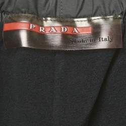 Pre Owned Prada Khaki Green Synthetic Joggers XL