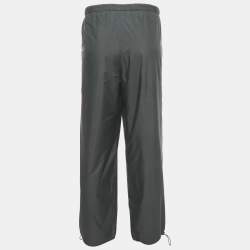 Pre Owned Prada Khaki Green Synthetic Joggers XL