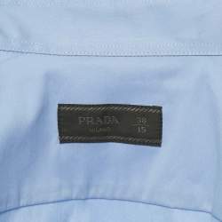 Pre Owned قميص برادا بأزرار قطن أوف وايت كبير جدًا جدًا جدًا