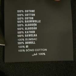 Pre Owned Prada Black Cotton Knit Collared Sweatshirt M