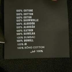 Pre Owned Prada Black Cotton Knit Collared Sweatshirt M