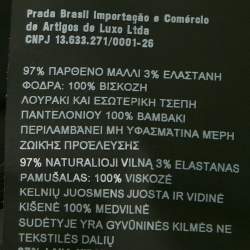 Pre Owned Prada Black Wool Tailored Trousers S