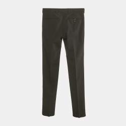 Pre Owned Prada Black Wool Tailored Trousers S