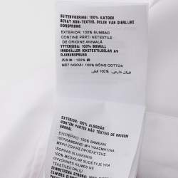 مملوكة مسبقًا Prada White Cotton Button Front Shirt S