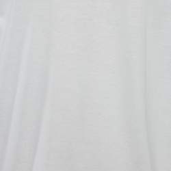 Pre Owned Prada White Jersey Mock Neck T-Shirt S