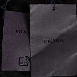مملوكة مسبقًا Prada Black Wool Knit Turtle Neck Sweatshirt M