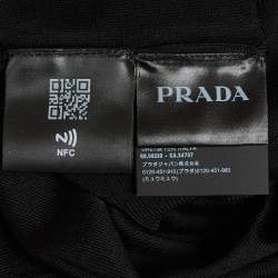 مملوكة مسبقًا Prada Black Wool Knit Turtle Neck Sweatshirt M