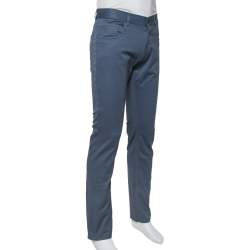 Prada Grey Twill Drill Trousers M