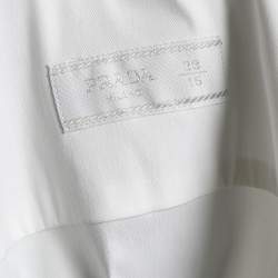 Pre Owned Prada White Cotton Long Sleeve Shirt S