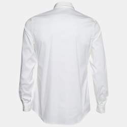 Pre Owned قميص برادا قطن أبيض بأكمام طويلة مقاس صغير ( سمول )