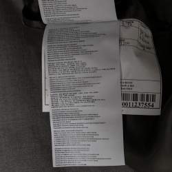 مملوكة مسبقًا بلايزر برادا حرير وموهير رصاصي بصدرية واحدة مقاس كبير جداً ( إكس لارج )