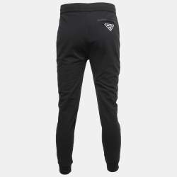 Prada Black Cotton Jogger Pants M