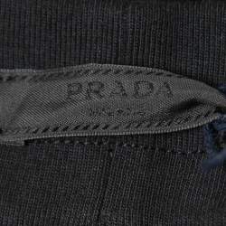 Prada Black Cotton Jogger Pants M