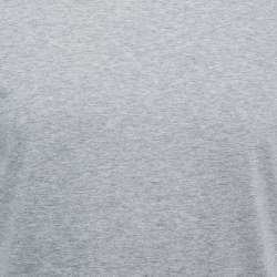 Prada Grey Cotton Crewneck T-Shirt S