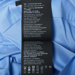 Pre Owned Prada Blue Cotton Logo Pocket Detail Button Front Shirt L