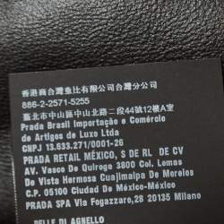 Prada Black Nappa Leather Metal Logo Embellished Shorts and Shirt Set M