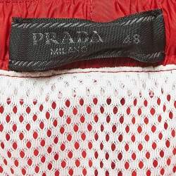 Prada Red Re-Nylon Swim Shorts M