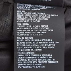 Prada Green Metal Triangle Leather Bomber Jacket XS