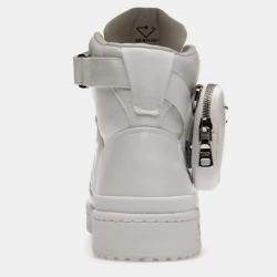 Prada X Adidas White Forum High Top Sneaker EU 42