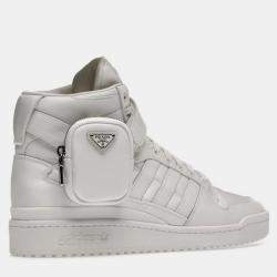 Prada X Adidas White Forum High Top Sneaker EU 42