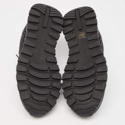 Prada Black Nylon and Rubber Cloudbust Low Top Sneakers Size 43