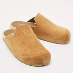 Prada Tan Suede Espadrille Mules Size 41