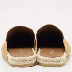 Prada Tan Suede Espadrille Mules Size 41