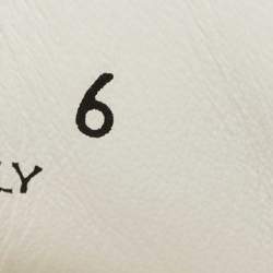 Pre Owned Prada White/Black Leather Low Top Sneakers Size 40