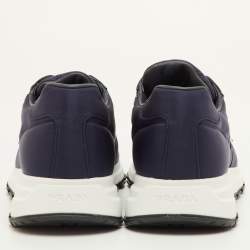 مملوكة مسبقًا حذاء رياضي برادا براكس 01 جلد أبيض ونايلون مقاس 41