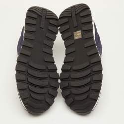 مملوكة مسبقًا حذاء رياضي برادا براكس 01 جلد أبيض ونايلون مقاس 41