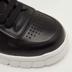 مملوكة مسبقًا حذاء رياضي برادا سبورتس أمريكاز كاب شبكة وجلد رصاصي/أسود عق منخفض مقاس 40