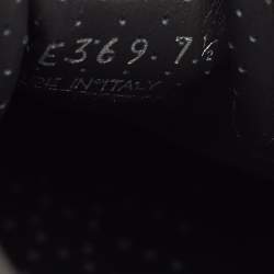 Pre Owned حذاء رياضي برادا براكس جلد أسود منخفض من أعلى مقاس 43