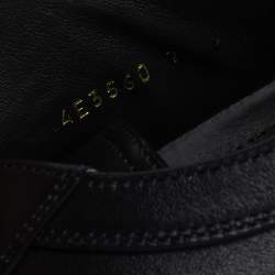 Pre Owned Prada Black Leather Low Top Sneakers Size 41